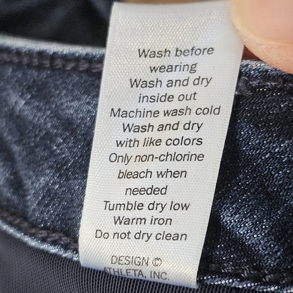 Athleta Jeans Women's‎ 8 Sculptek Skinny Denim Mid Rise Dark Wash Stretch Casual - Picture 13 of 14